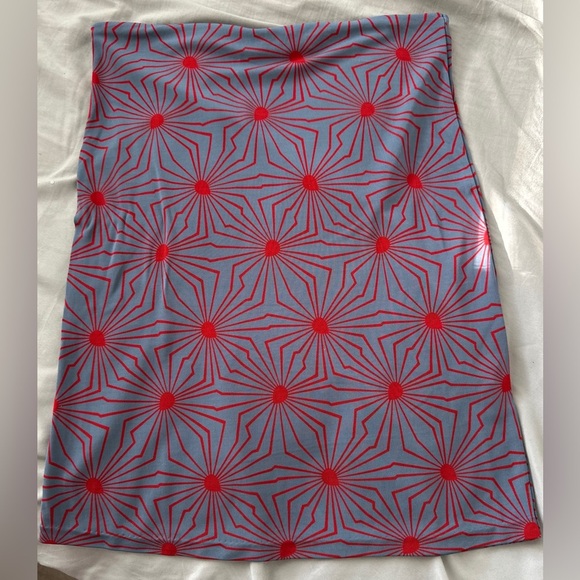 VTG 80s DKNY Printed Knee Length Skirt - Picture 2 of 4